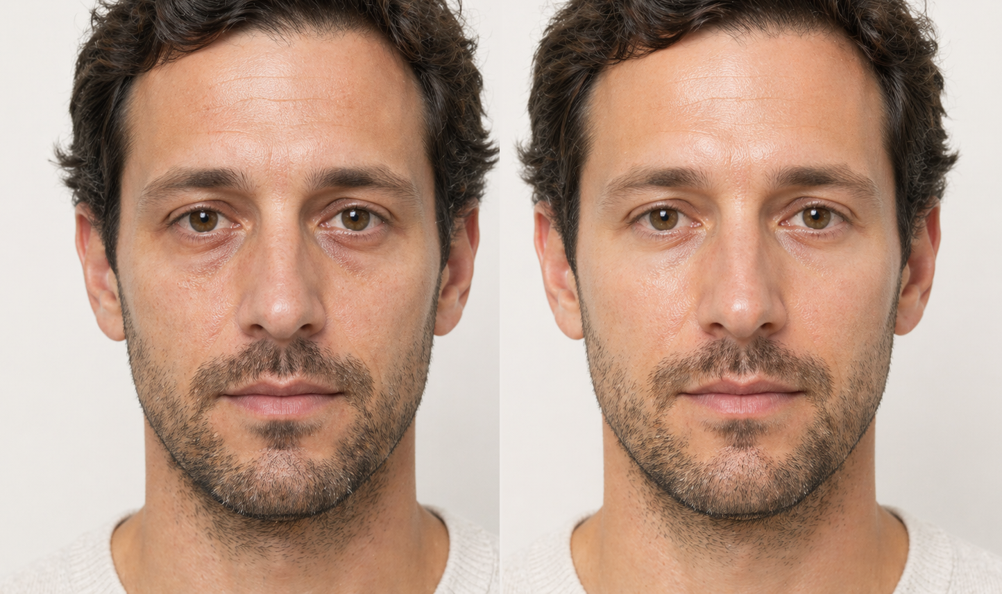 Alex before and after 12 weeks on Youth Protocol